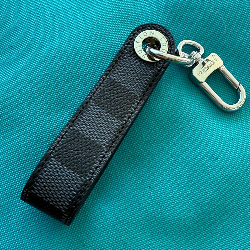 Louis Vuitton Black Damier Graphite Key & Card Holder with Silver Hardware